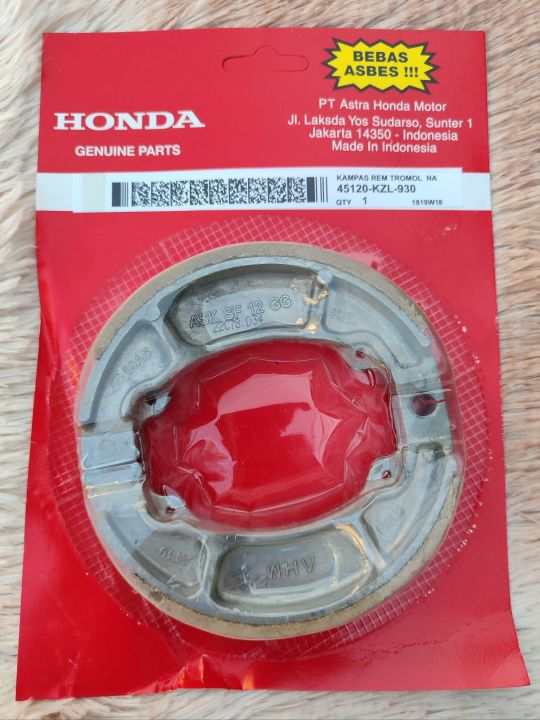 HONDA Genuine Parts | Honda click 125 or 150 Rear Brake shoe | Lazada PH