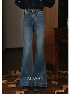Loose Wide Leg Blue Jeans Womens Slimming Straight Leg Casual Jeans Deer towards South Nei Tiant Paris Autumn Arrival
