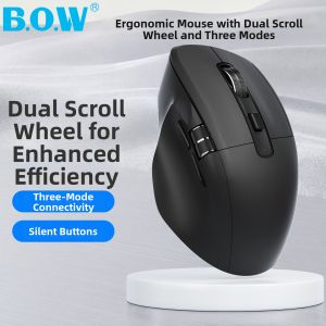 B.O.W | Three-mode Wireless Bluetooth Ergonomic Portable Silent Mouse
