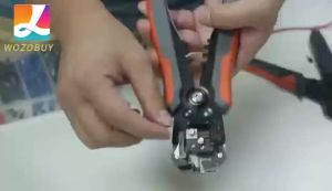 Ferrule Crimping Tool Kit HSC8 6-6A AWG 23-10 Self-Adjusting Crimping Pliers+Stripper | Hexagonal Crimper for Ferrule Terminal