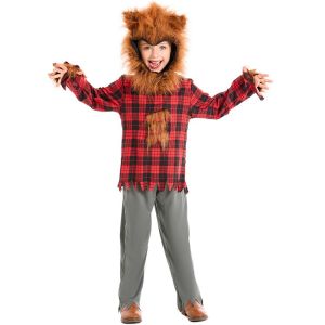New Halloween Childrens Wolf Man Animal Costume Boys Big Grey Wolf And Little Red Riding Hood Festival Stage Performance Clothes