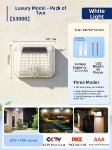 jiuxin lighting | Solar Outdoor Wall Light Water Resistant Motion Sensor