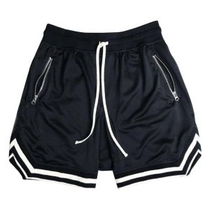 Quần Short Bóng Rổ Nam Nhanh Khô Chất Liệu Lưới Thoáng Khí Kiểu Dáng Thể Thao Cạp Trung Bình Vừa Vặn Mùa Hè Quần Tập Gym Nam