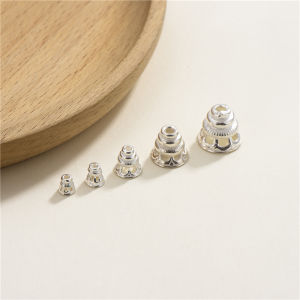 สร้อยข้อมือ DIY สร้อยคอ ต่างหู เครื่องประดับแฟชั่น 925 ชุบทองสีขาว ลูกปัดไข่มุก หัวเข็มขัดดอกไม้ ลูกปัดกั้น เครื่องประดับแฟชั่น