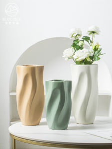 Bình Hoa Gốm Sứ Cao Cấp Phong Cách Bắc Âu Trang Trí Phòng Khách Hoa Khô Pha Loa Trang Trí TV Đơn Giản Hiện Đại Trang Trí Nhà