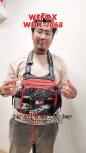 WEFOX SLING BAG WDX-1068 FISHING TACKLE BAG Beg Pancing Mancing