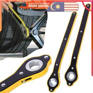 Auto Labor-saving Jack Ratchet Wrench Scissor Jack Garage Tire Wheel Lug Wrench Handle Labor Saving Wrenches Auto Repair