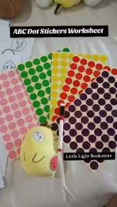 ABC Alphabet Fun Learning Dot Stickers Worksheets Kids ABC Worksheets Preschool Worksheets Early Learning Busy Book Quiet Book