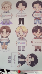 BTS Bubble Head Cut-Out