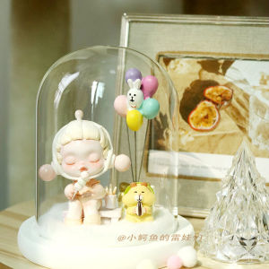 Transparent Acrylic Dustproof Storage Box for Blind Box Scene Props Trendy Toys Glass Cover Display Case for Collectibles