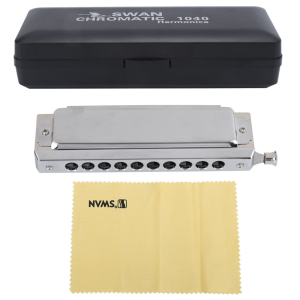 IRIN | IRIN Chromatic Harmonica 10 Holes 40 Tones C Key Harmonica with Case Woodwind Musical Instrument for Beginner Students Kids Gift