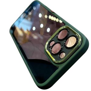 DAIMANG | เคสโทรศัพท์แบบครอบเต็มจอโปร่งใสระดับไฮเอนด์สำหรับ Apple 13 Pro Max 14 Pro Max 15 Pro 12 11 สำหรับผู้ชายและผู้หญิง ป้องกันการตกหล่น