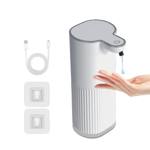 360ML Capacity Light Display 4-Levels Adjustable Foam/Liquid Control Intelligent Automatic Sense Soap Dispenser Hand Wash Bottle