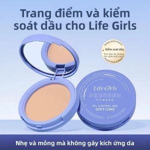 Phấn Che Khuyết Điểm Chống Thấm Nước Chống Mồ Hôi Màu Da Tự Nhiên Mềm Mại Trong Suốt Làm Sáng Da Dạng Bông Phấn Tự Tán Life Girls