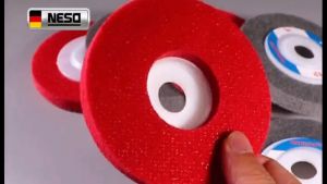 NESO Nilon Mata Gerinda Poles 4inch Mata Pemoles Berbahan nilon Pemoles kayu Besi stainless steel Non Woven