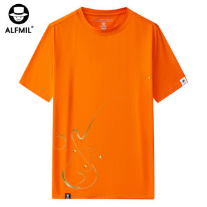 AFM Casual Cotton T-Shirt Mens Short Sleeve round Neck Loose Fit Summer New Style Fashion Brand Leisure Mens Clothing