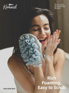 KRRAMEL | Foam-Generating Exfoliating Bath Mitt
