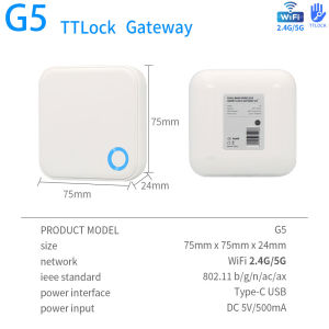 G5 Wifi Gateway 2.4G+5G TTLOCK Smart Door Lock Bluetooth Remote Control BLE to Wifi Converter Hub Compatible with TTlock APP