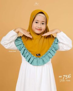 Jilbab hijab bergo krudung couple anak SD TK 5 6 7 8 9tahun wanita terbaru new terlaris terkini modern kekinian murah viral 2023 Arrafi AR 756 kids daily simple best seller adem cantik rempel pet antem bahan stella cantik bayar di tempat COD gratis ongkir