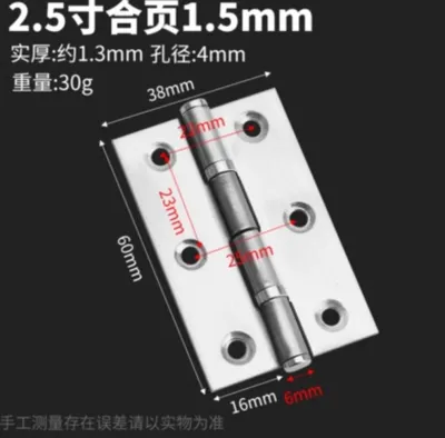 Bản lề lá INOX 304 loại dày- Bản lề cửa inox 304 cao cấp