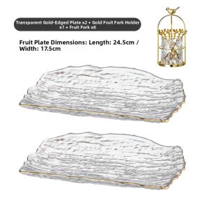 YINXIANG80YIGUAN | Luxury High-End Glass Snack Dish