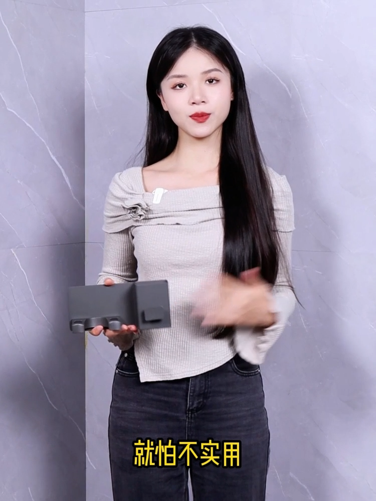 AIYU Space aluminum hair dryer rack  hair dryer rack punch-free storage rack wall-mounted hair dryer bracket