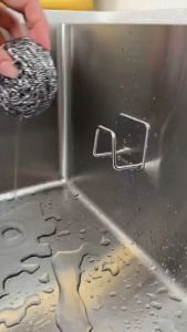 ห้องครัว ออแกไนเซอร์ ที่ใส่ฟองน้ำ ราวตากสบู่ กาวในตัว อ่างล้างจาน ชั้นวางท่อระบายน้ำ อ่างล้างจานสแตนเลส ชั้นเก็บของติดผนัง ตะขอ หน้ากำหนด 1,000 วัสดุ ราคา 1,490 ฿