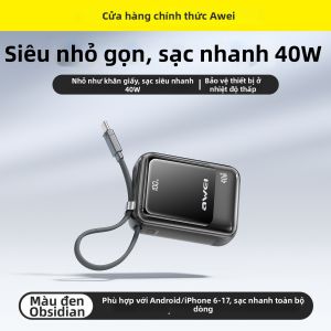 Awei | Pin Sạc Dự Phòng Cao Cấp 10000mAh Đôi 45W Sạc Siêu Nhanh
