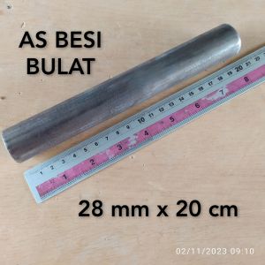 As Besi Bulat Diameter 28 mm Panjang 20 cm