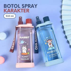 Botol Minum Air Anak-Anak 510ml Semprot Gelas Water Bottle Portabel Karakter Kartun/ YH-8027