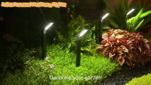 Solar Lights Outdoor Garden Decoration Light LED Solar Lawn Lights Landscape Outdoor Light IP65 Waterproof RGB/Warm White Color Solar Walkway Lights for PathSidewalkDriveway