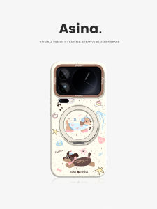 Asina | Cute Aesthetic Magnetic Phone Case with Stand Liquid Silicone