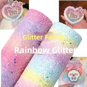 Rainbow Color Glitter Sprinkle Coarse Powder Isolation Leatherlike Shimmer Gradient Color Baking Cloth