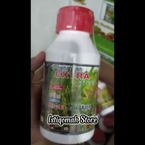 RICE JADI TOP 500ml - Obat Semprot Hama Tikus & Hama Lainnya Menambah Bobot Gabah Padi - Pupuk NPK Cair untuk Meningkatkan Pertumbuhan dan Kwalitas Tanaman Padi Merangsang Pertumbuhan Pohon & Buah Tanaman Padi secara Menyeluruh - EXTRA GREEN RICETOP
