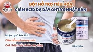 BỘT HỖ TRỢ TIÊU HÓA VÀ GIẢM ACID DẠ DÀY OHTAS NHẬT BẢN (LỌ 210 GR)