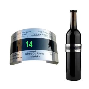 Nhiệt Kế Cổ Chai Rượu Bằng Thép Không Gỉ Màn Hình LCD Hiển Thị Cảm Biến Snap Thanh Cảm Biến Công Cụ Đồ Uống Cho Bia Champagne Rượu Vang Đỏ Thân Thiện Với Môi Trường
