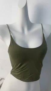 เสื้อครอปท็อป ผ้าเรยอน สวยงาม ชูฟุ่มชั้นในแฟชั่นเกาหลี เสริมฟองน้ํา สวยงาม ด้านหลังสวยงาม ชูฟูฟู ชูฎีกรวม M802