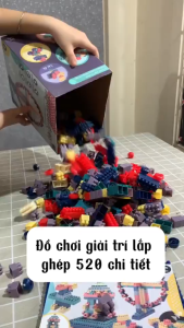 Bộ Đồ Chơi Lắp Ghép 520 Chi Tiết Cho Bé Thỏa Sức Sáng Tạo
