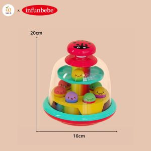 Wel-B X Infunbebe Beetle Spin Top - ลูกบอลหมุนของเล่นเด็ก สีเสริม, หมุนได้ เด็กชอบ