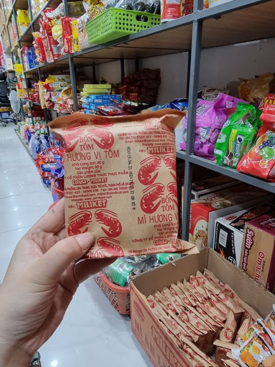 Thùng 30 gói mì Miliket 4 tôm