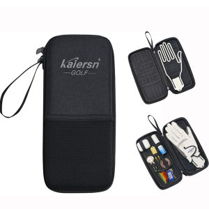 Kaiersn Golf player gift glove accessory storage box with hook hanging design to keep dry and portable storage bag