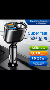 Bộ Tẩu Sạc Nhanh Điện Thoại 12V-24V 66W QC3.0 Super Sạc Siêu Nhanh Cho Thiết Bị Trên Oto (Loại Tốt)