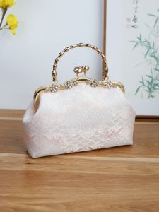 Handmade New Chinese Style Handbag Small Crossbody Flag Robe Bag Womens Single Shoulder Crossbody Bag Soft Cotton Lining