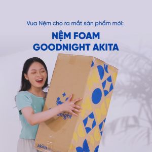 [HÀNG ĐẶT TRƯỚC] Nệm foam Goodnight Akita nệm cao su non gấp 3 êm ái cải thiện đau mỏi cột sống cuộn hút gọn nhẹ và dễ dàng di chuyển