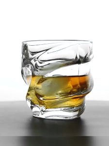 4Pcs 250ML Whiskey Glass Whisky Glass Home European Style Water Glass Creative Personality