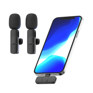 K8 Phone Wireless Microphone Lapel Microphones Chargeable Handheld Lapel Mic Short Video Sound Recording Live Streaming