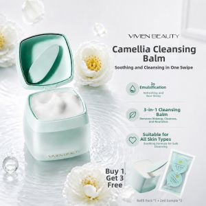 VIVIEN BEAUTY | Sensitive Skin Camellia Oil Nourishing 3-in-1 Makeup Remover Cleansing Balm