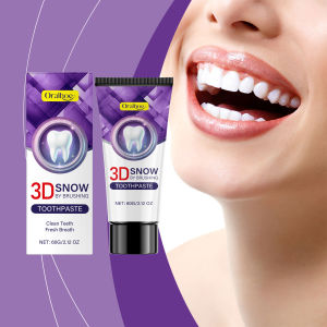 oralhoe | Oralhoe 3D Snow Whitening Toothpaste Deep Clean Plaque Stain Removal Brighten Teeth Fresh Breath Daily Use Oral Care Toothpaste