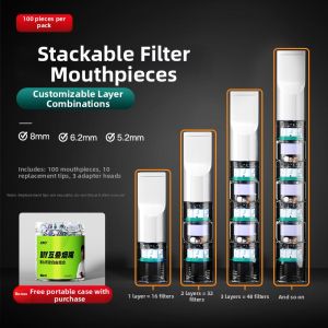 New Filter High-End 12 Layers Smoke Filter Disposable Cigarette Holder