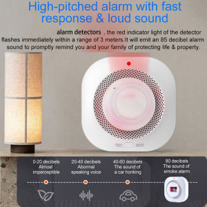 Smoke Detector Warning alarm Indoor Fire Detection 85dB Siren Sound Alarm For House Restaurant Hotel Office